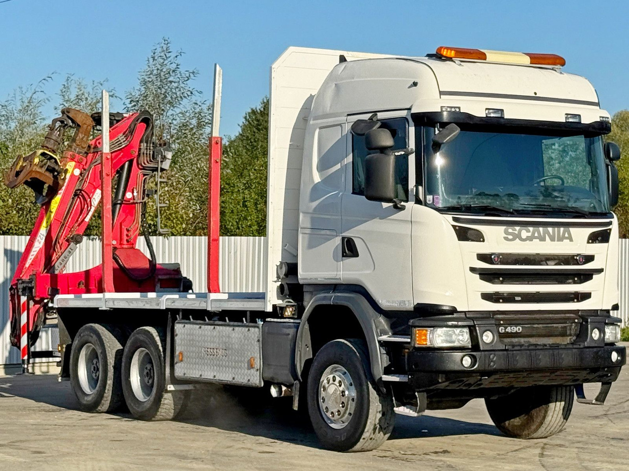 Scania G490* HOLZTRANSPORTER * PENZ 12Z8.70* 6x6 - Houttransport, Kraanwagen: afbeelding 3 Scania G490* HOLZTRANSPORTER * PENZ 12Z8.70* 6x6 - Houttransport, Kraanwagen: afbeelding 3