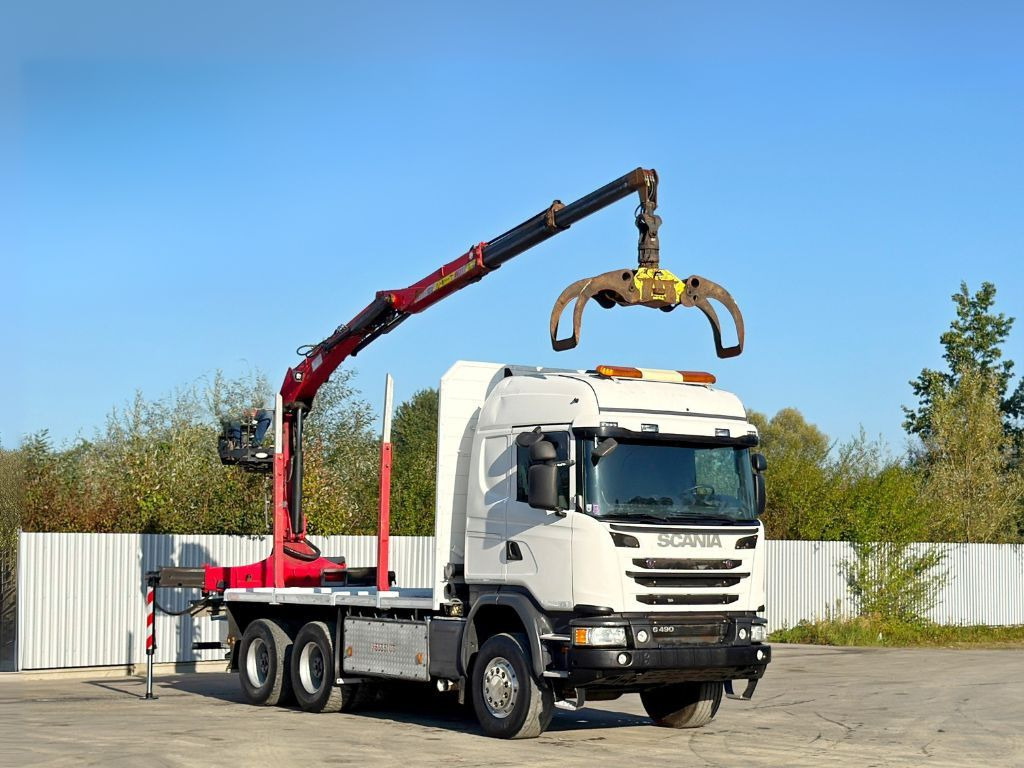 Scania G490* HOLZTRANSPORTER * PENZ 12Z8.70* 6x6 - Kraanwagen: afbeelding 2 Scania G490* HOLZTRANSPORTER * PENZ 12Z8.70* 6x6 - Kraanwagen: afbeelding 2