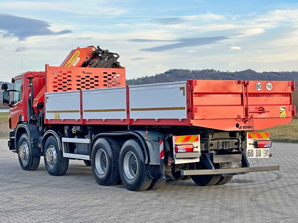Kraanwagen, Kipper vrachtwagen Scania P 400 Kipper 6,80 m * PK 33002-EH D + FUNK * 8x4 Scania P 400 Kipper 6,80 m * PK 33002-EH D + FUNK * 8x4: afbeelding 5