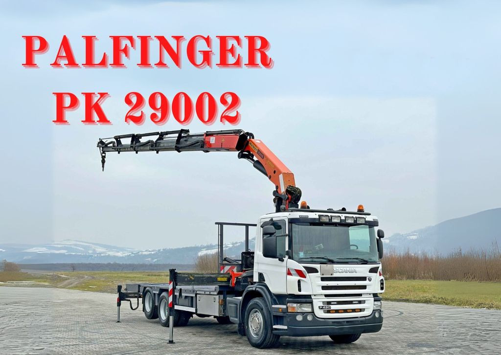 Scania P 420* PLATFORM 6,80m * PK 29002+FUNK * TOP - Bergingsvoertuig: afbeelding 1 Scania P 420* PLATFORM 6,80m * PK 29002+FUNK * TOP - Bergingsvoertuig: afbeelding 1