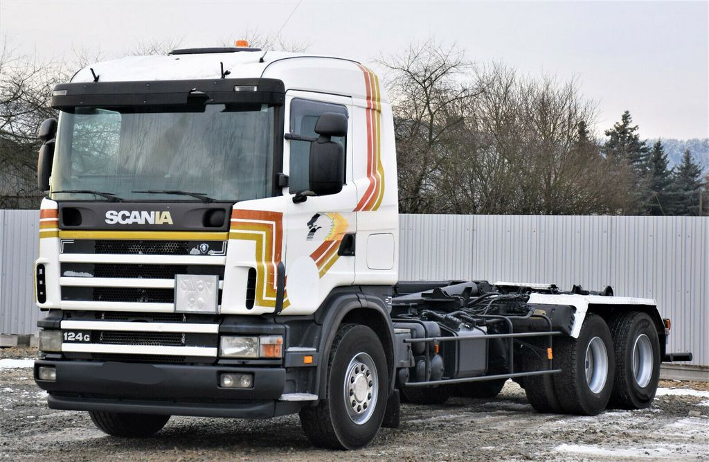 Scania R124 470 Abrollkipper *6x2* Top Zustand ! Scania R124 470 Abrollkipper * 6x2 * Motor Problem - Haakarmsysteem vrachtwagen: afbeelding 4 Scania R124 470 Abrollkipper *6x2* Top Zustand ! Scania R124 470 Abrollkipper * 6x2 * Motor Problem - Haakarmsysteem vrachtwagen: afbeelding 4