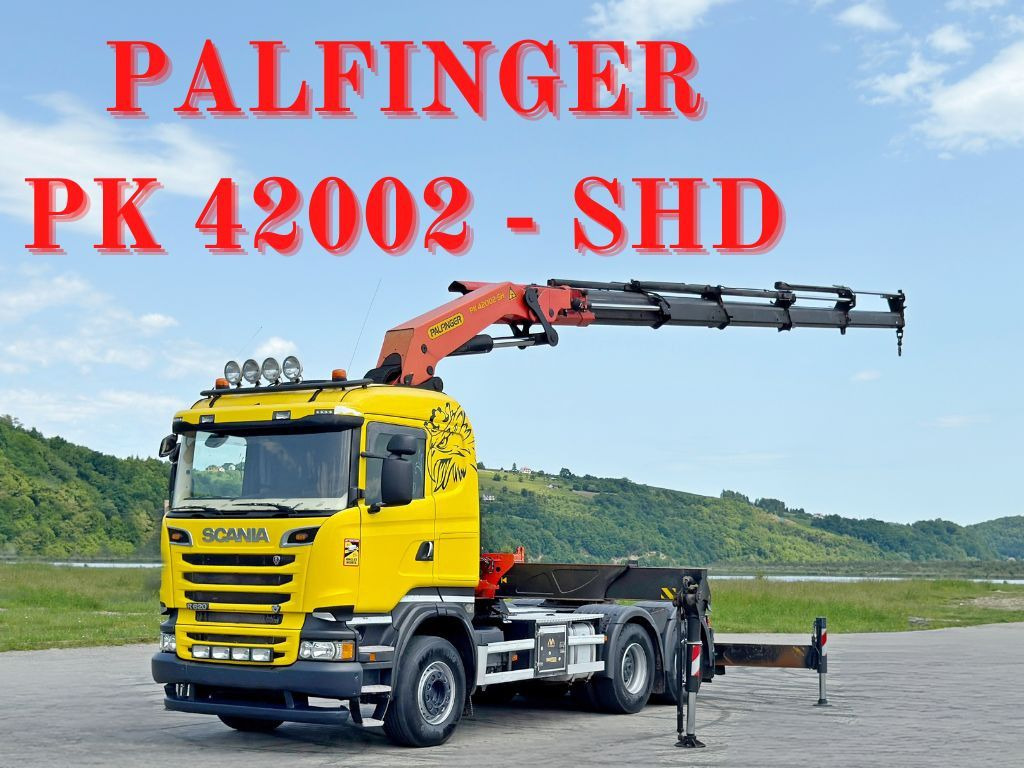 Scania R620 * Sattelzugmaschine + PK 42002-SHD+FUNK/6x4 - Kraanwagen: afbeelding 1 Scania R620 * Sattelzugmaschine + PK 42002-SHD+FUNK/6x4 - Kraanwagen: afbeelding 1