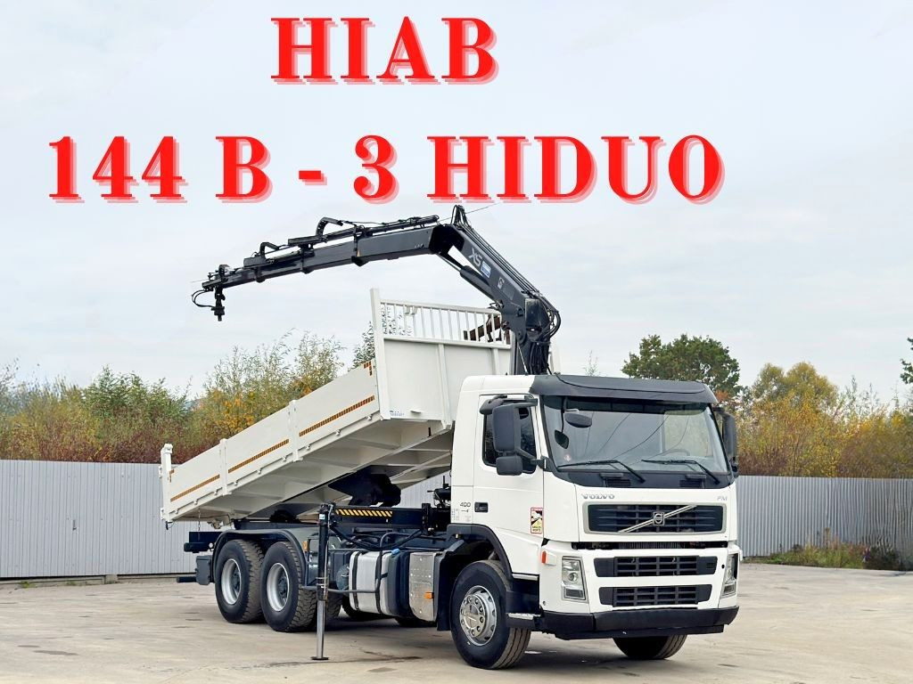 Volvo FM 400 Kipper 6,20m * HIAB 144 B-3 HIDUO* 6x4 - Kraanwagen: afbeelding 1 Volvo FM 400 Kipper 6,20m * HIAB 144 B-3 HIDUO* 6x4 - Kraanwagen: afbeelding 1
