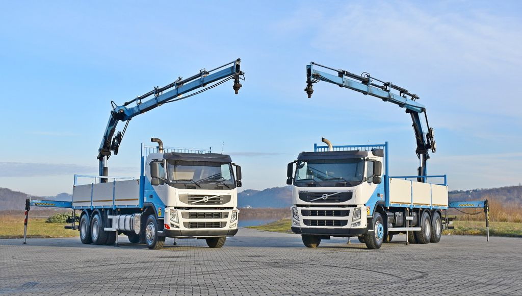 Kipper vrachtwagen, Kraanwagen Volvo FM 410 * HIAB 166 E-4 HIDUO /FUNK *6x4: afbeelding 8