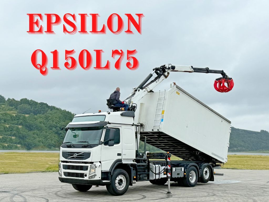 Volvo FM 420 Kipper 6,20 m * EPSILON Q150L75 *TOP - Haakarmsysteem vrachtwagen, Kraanwagen: afbeelding 1 Volvo FM 420 Kipper 6,20 m * EPSILON Q150L75 *TOP - Haakarmsysteem vrachtwagen, Kraanwagen: afbeelding 1