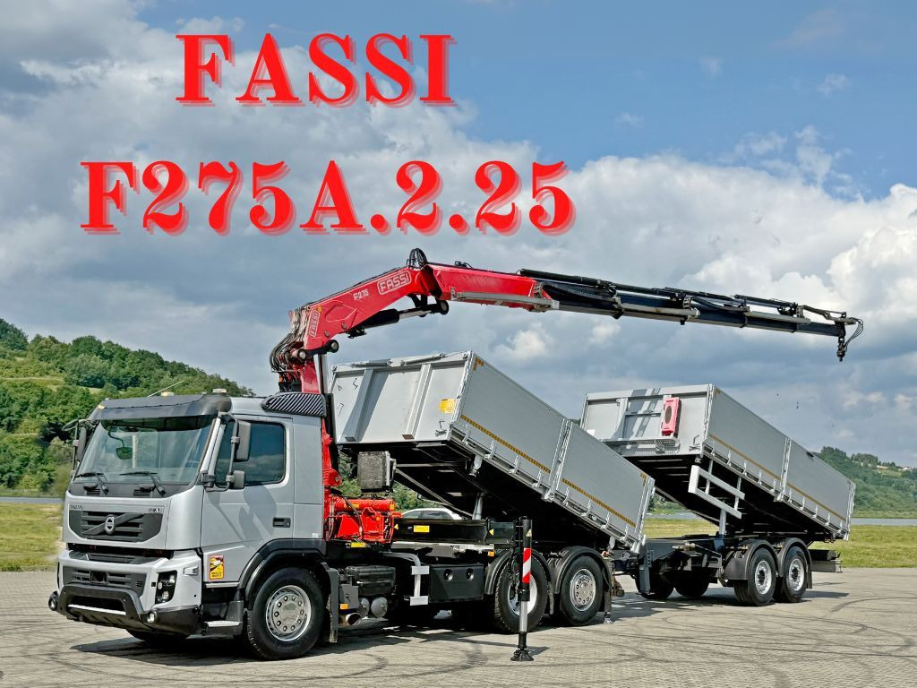 Volvo FMX 420* FASSI F275.2.25 + FUNK + Anhänger / TOP - Kipper vrachtwagen, Kraanwagen: afbeelding 1 Volvo FMX 420* FASSI F275.2.25 + FUNK + Anhänger / TOP - Kipper vrachtwagen, Kraanwagen: afbeelding 1