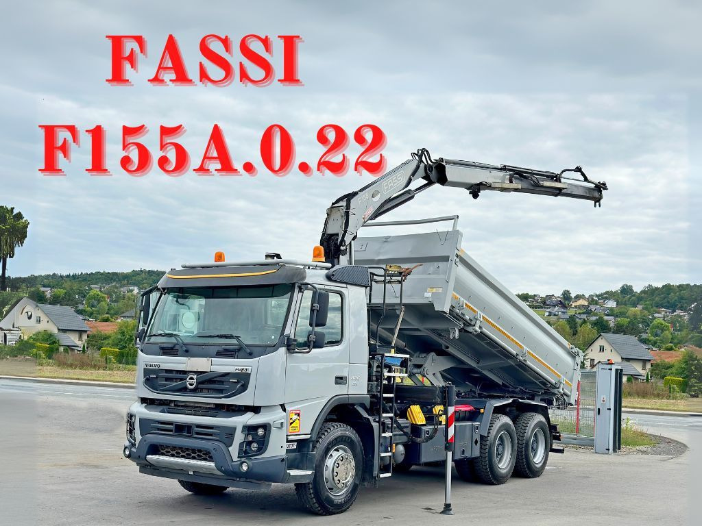 Volvo FMX 420 Kipper 5,10m *FASSI F155A.0.22+FUNK/6x4 - Kraanwagen: afbeelding 1 Volvo FMX 420 Kipper 5,10m *FASSI F155A.0.22+FUNK/6x4 - Kraanwagen: afbeelding 1