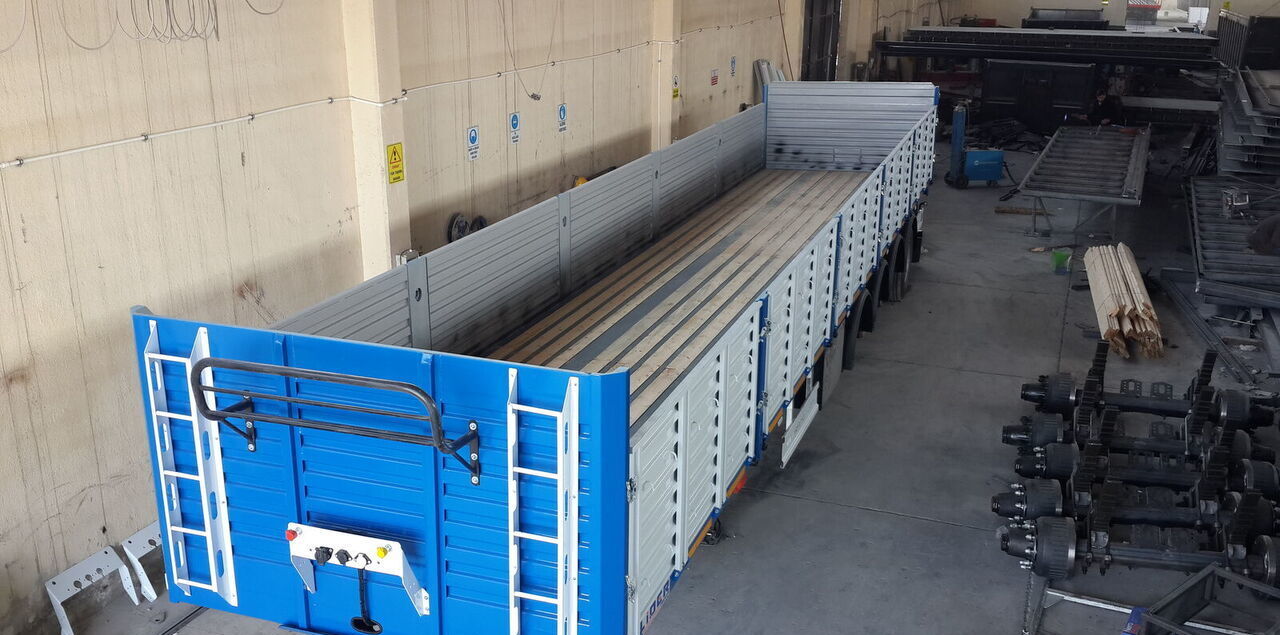 Nieuw Open bak met boorden oplegger LIDER 2024 Model NEW trailer Manufacturer Company READY: afbeelding 12