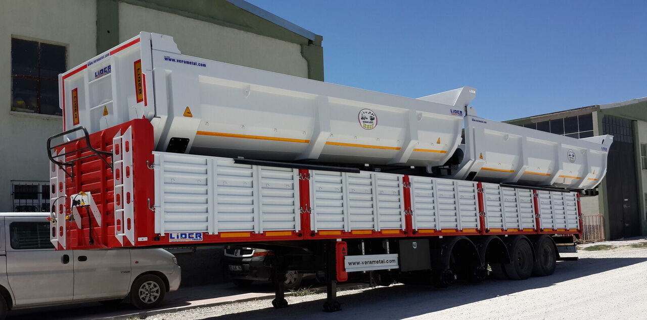 Nieuw Open bak met boorden oplegger LIDER 2024 Model NEW trailer Manufacturer Company READY: afbeelding 14