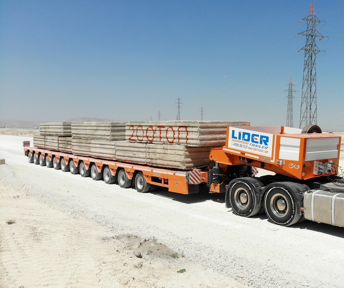 Nieuw Dieplader oplegger LIDER 2025 Model 200 TONS CAPACITY New Productions Directly From Manufacture: afbeelding 11