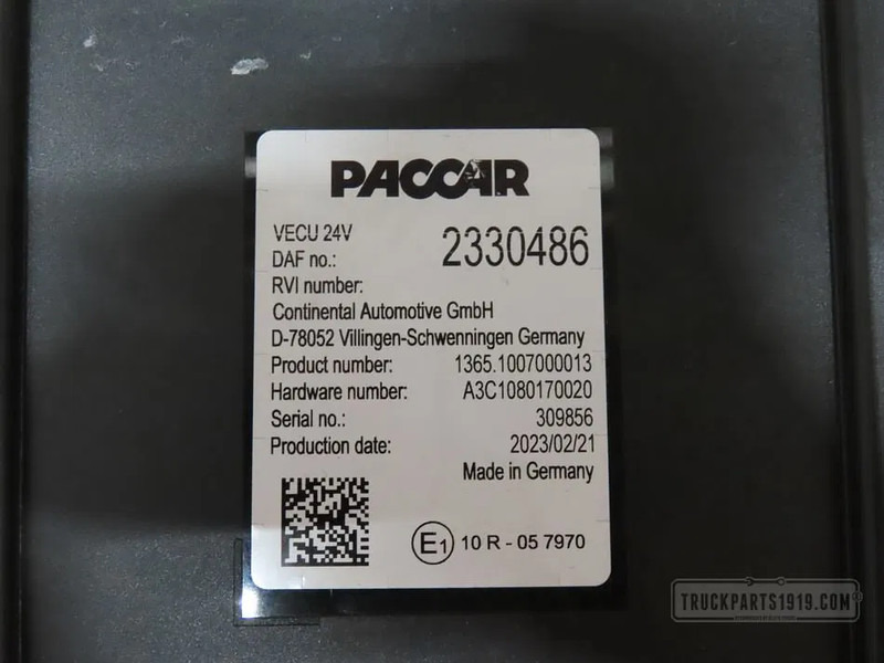 DAF 2330486 VECU Regeleenheid - ECU voor Vrachtwagen: afbeelding 2 DAF 2330486 VECU Regeleenheid - ECU voor Vrachtwagen: afbeelding 2