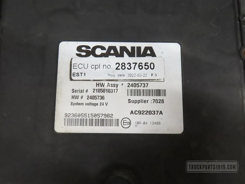 Scania 2837650 | EST1 regeleenheid - ECU voor Vrachtwagen: afbeelding 2 Scania 2837650 | EST1 regeleenheid - ECU voor Vrachtwagen: afbeelding 2