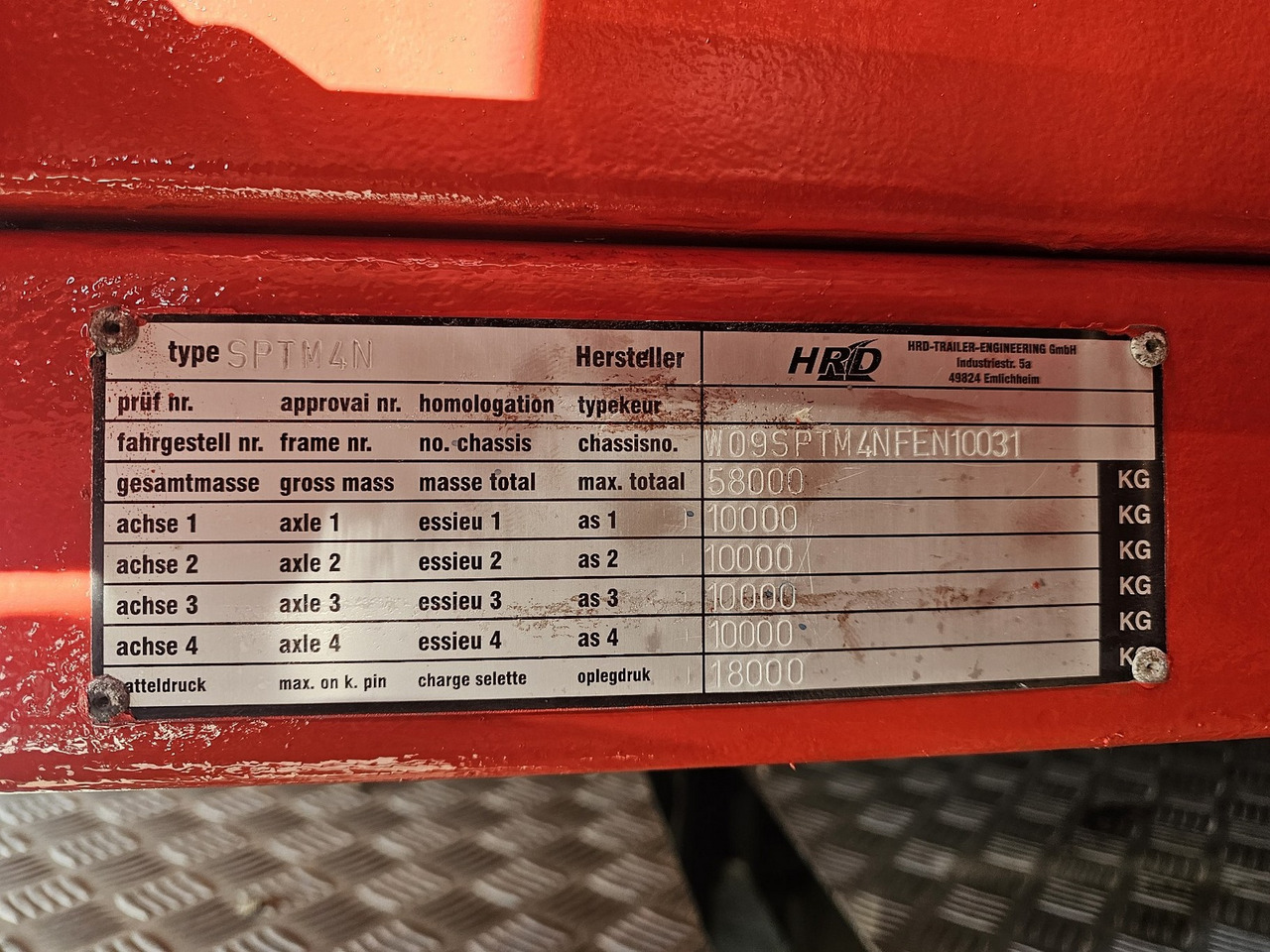 Open bak met boorden oplegger HRD SPTM4N Mega Telesopic: afbeelding 20