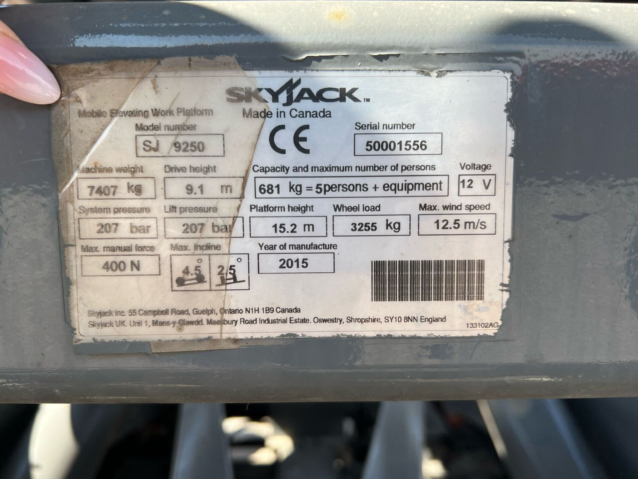 Schaarlift SKYJACK SJ 9250 4×4: afbeelding 15