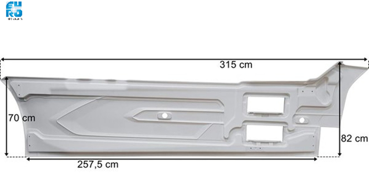 DAF XG XG+ XF ZIJSKIRT SET WB 4000mm 2022- PRIMER ,COMPLEET MET BEVESTIGING. - Carrosserie en exterieur voor Vrachtwagen: afbeelding 4 DAF XG XG+ XF ZIJSKIRT SET WB 4000mm 2022- PRIMER ,COMPLEET MET BEVESTIGING. - Carrosserie en exterieur voor Vrachtwagen: afbeelding 4