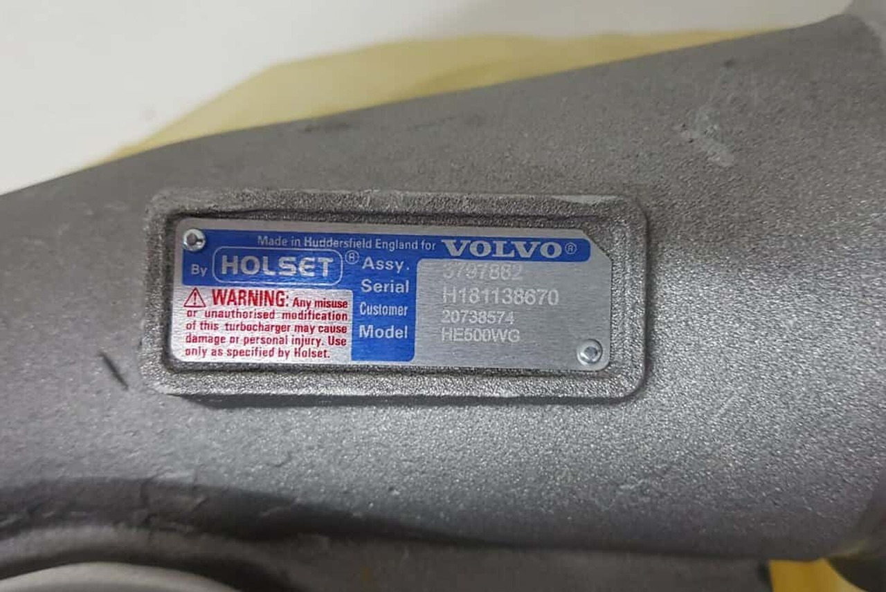 VOLVO D16C 610/D/G D16E540/580/660 FH16 -2013 TURBOCOMPRESSOR HOLSET +STATIEGELD V20738574 - Turbolader voor Vrachtwagen: afbeelding 2 VOLVO D16C 610/D/G D16E540/580/660 FH16 -2013 TURBOCOMPRESSOR HOLSET +STATIEGELD V20738574 - Turbolader voor Vrachtwagen: afbeelding 2