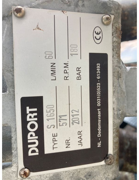 Duport S 1650 - Gedragen veldspuit: afbeelding 3 Duport S 1650 - Gedragen veldspuit: afbeelding 3