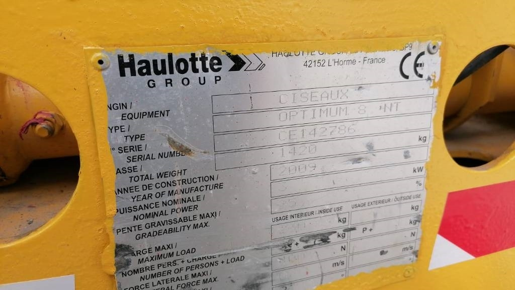 Haulotte Optimum 8 - Schaarlift: afbeelding 5 Haulotte Optimum 8 - Schaarlift: afbeelding 5