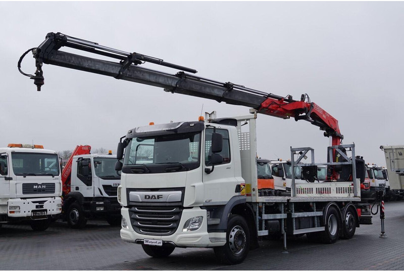 DAF CF 450 - Vrachtwagen met open laadbak, Kraanwagen: afbeelding 1 DAF CF 450 - Vrachtwagen met open laadbak, Kraanwagen: afbeelding 1