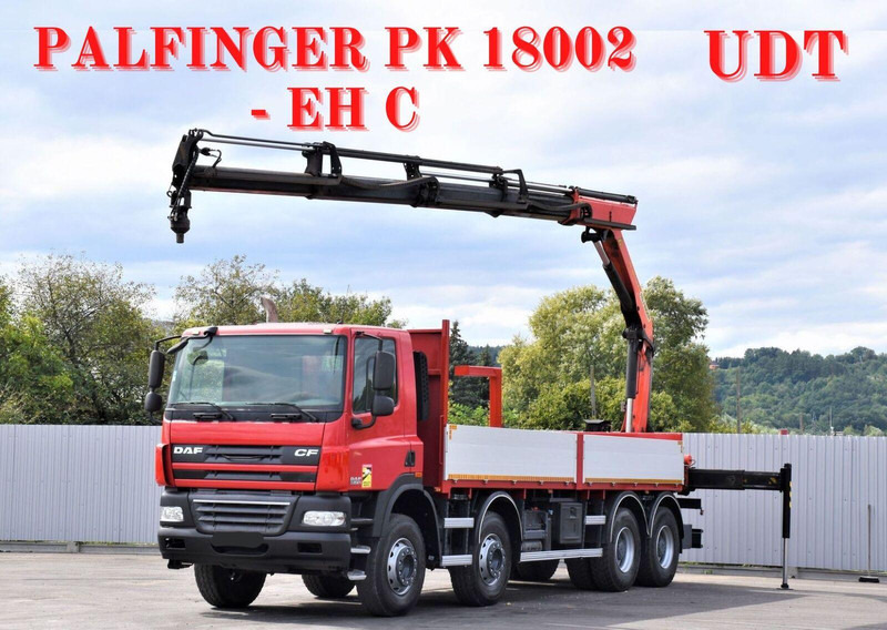 DAF CF 85.410 - Vrachtwagen met open laadbak, Kraanwagen: afbeelding 1 DAF CF 85.410 - Vrachtwagen met open laadbak, Kraanwagen: afbeelding 1