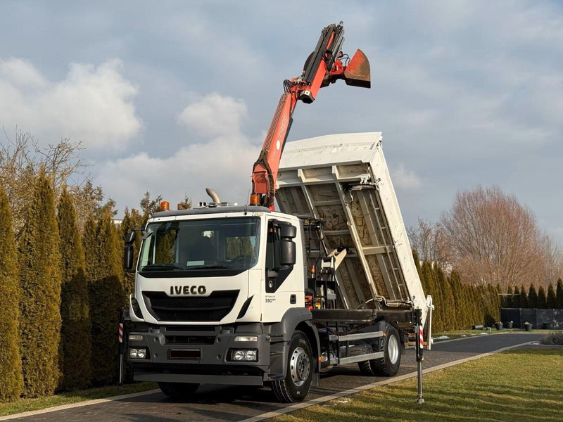 Iveco Stralis 330 - 3 way tipper + crane - Kipper vrachtwagen, Kraanwagen: afbeelding 1 Iveco Stralis 330 - 3 way tipper + crane - Kipper vrachtwagen, Kraanwagen: afbeelding 1