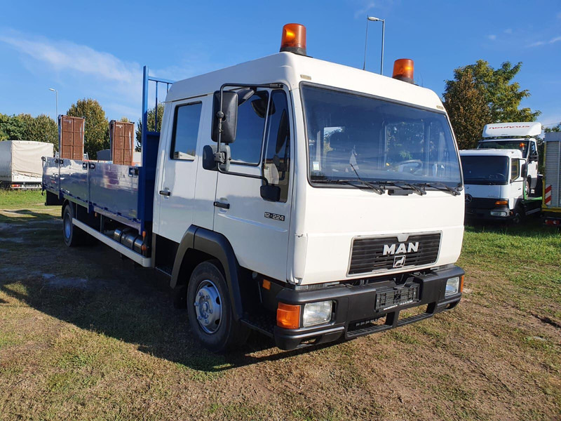 MAN 12.224 - Doka trailer - Vrachtwagen met open laadbak: afbeelding 1 MAN 12.224 - Doka trailer - Vrachtwagen met open laadbak: afbeelding 1