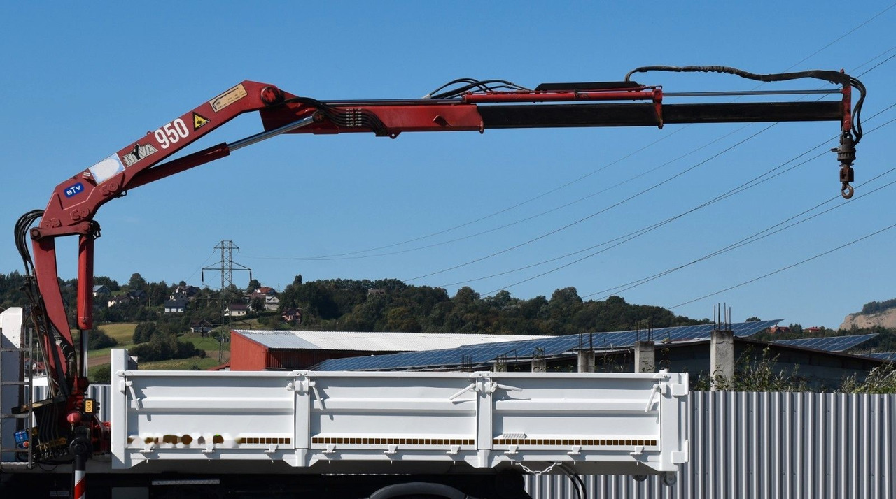 Haakarmsysteem vrachtwagen MAN Abrollkipper Container + KRAN HMF 953 K2!: afbeelding 1