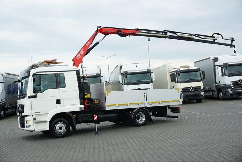 MAN TGL / 12.250 / SKRZYNIOWY + HDS / FASSI F 65 / PILOT - Vrachtwagen met open laadbak, Kraanwagen: afbeelding 4 MAN TGL / 12.250 / SKRZYNIOWY + HDS / FASSI F 65 / PILOT - Vrachtwagen met open laadbak, Kraanwagen: afbeelding 4