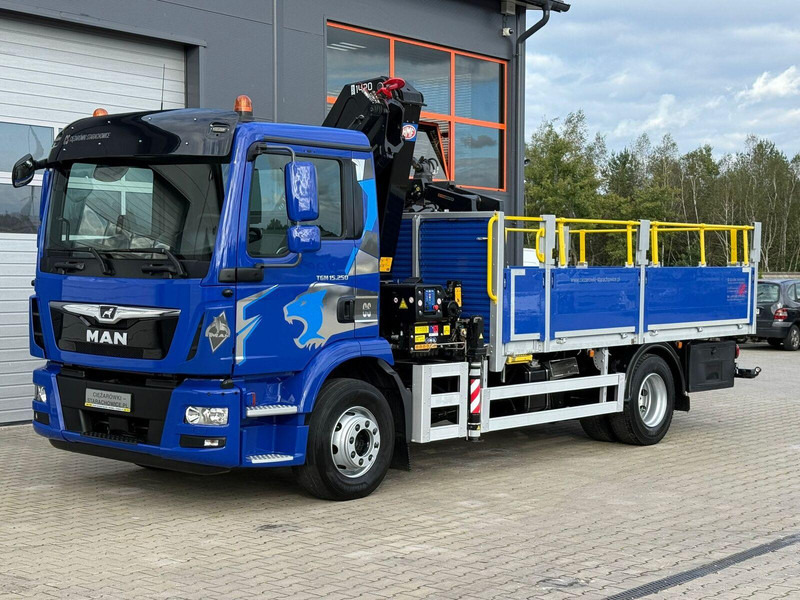 MAN TGM 15.250 skrzynia z żurawiem // E6 // HMF 1520 K1 HDS dzwig kr - Vrachtwagen met open laadbak, Kraanwagen: afbeelding 1 MAN TGM 15.250 skrzynia z żurawiem // E6 // HMF 1520 K1 HDS dzwig kr - Vrachtwagen met open laadbak, Kraanwagen: afbeelding 1