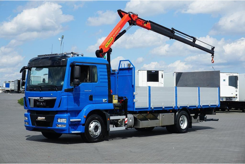 MAN TGM / 18.290 / SKRZYNIOWY + HDS + WINDA / PALFINGER PK 12002 / - Vrachtwagen met open laadbak, Kraanwagen: afbeelding 1 MAN TGM / 18.290 / SKRZYNIOWY + HDS + WINDA / PALFINGER PK 12002 / - Vrachtwagen met open laadbak, Kraanwagen: afbeelding 1