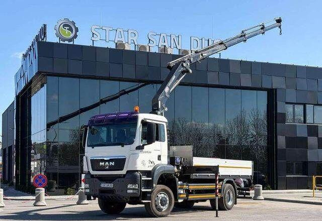 MAN TGS 18.360 4x4 HMF 1720 K4 Crane KRAN - Vrachtwagen met open laadbak, Kraanwagen: afbeelding 1 MAN TGS 18.360 4x4 HMF 1720 K4 Crane KRAN - Vrachtwagen met open laadbak, Kraanwagen: afbeelding 1