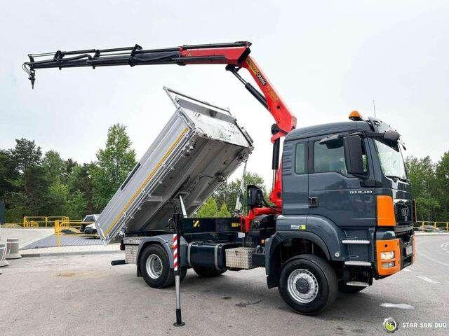 MAN TGS 18.480 PALFINGER PK 16502 HDS Crane,Kipper - Kipper vrachtwagen, Kraanwagen: afbeelding 3 MAN TGS 18.480 PALFINGER PK 16502 HDS Crane,Kipper - Kipper vrachtwagen, Kraanwagen: afbeelding 3