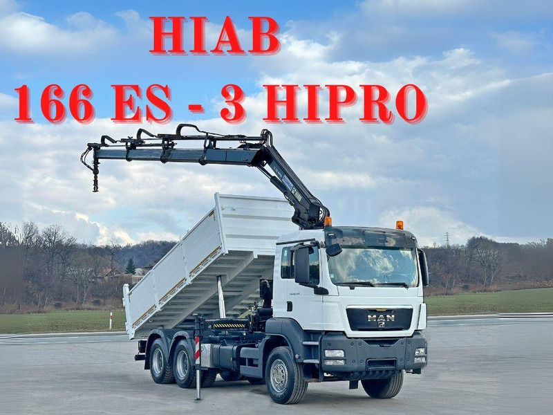 MAN TGS 26.400 * HIAB 166 ES - 3 HIPRO + FUNK * 6x4 - Kipper vrachtwagen, Kraanwagen: afbeelding 1 MAN TGS 26.400 * HIAB 166 ES - 3 HIPRO + FUNK * 6x4 - Kipper vrachtwagen, Kraanwagen: afbeelding 1