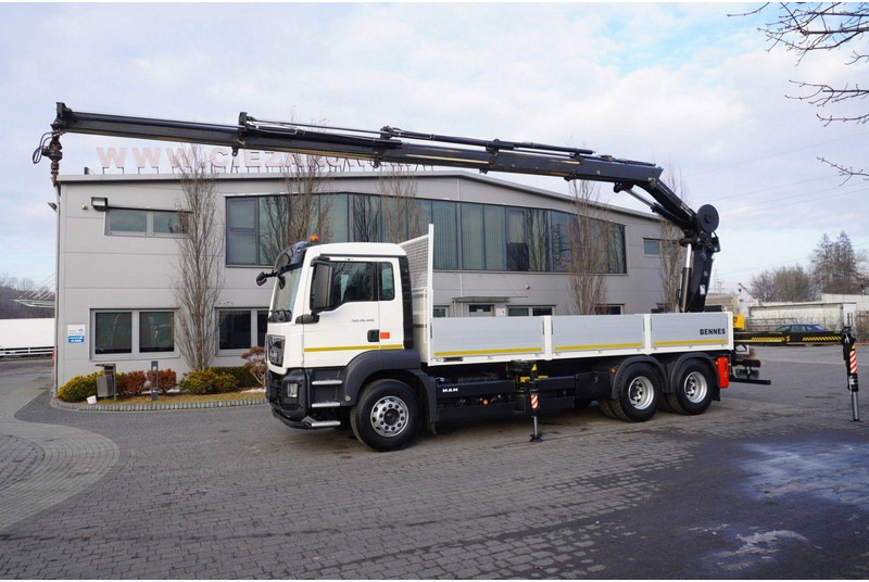 MAN TGS 26.400 + HIAB 244 EP-4 HIDUO crane - Vrachtwagen met open laadbak, Kraanwagen: afbeelding 2 MAN TGS 26.400 + HIAB 244 EP-4 HIDUO crane - Vrachtwagen met open laadbak, Kraanwagen: afbeelding 2
