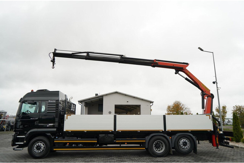 MAN TGS 26.440 / 6X2 / SKRZYNIOWY 7,5 M / OŚ PODNOSZONA + HDS PALFI - Vrachtwagen met open laadbak, Kraanwagen: afbeelding 5 MAN TGS 26.440 / 6X2 / SKRZYNIOWY 7,5 M / OŚ PODNOSZONA + HDS PALFI - Vrachtwagen met open laadbak, Kraanwagen: afbeelding 5