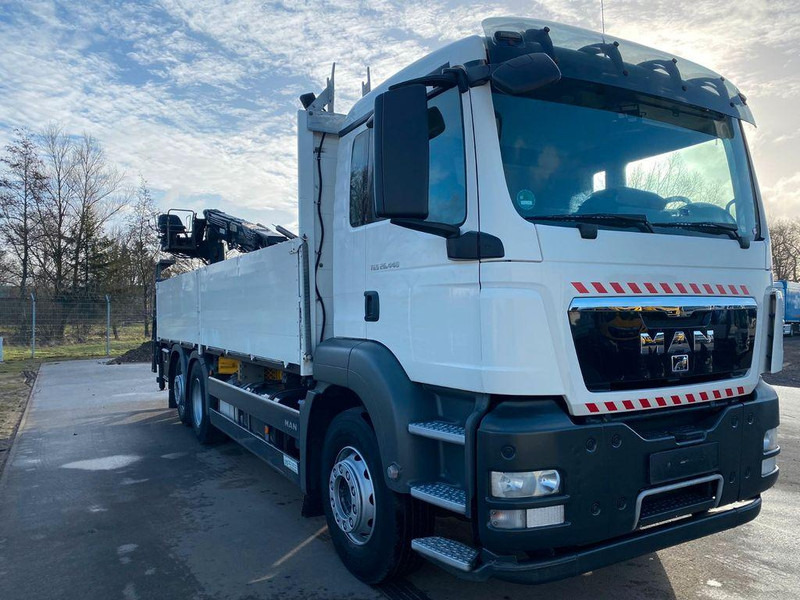 MAN TGS 26.440 6x2 HIAB 166 Ladekran Pritsche - Vrachtwagen met open laadbak, Kraanwagen: afbeelding 2 MAN TGS 26.440 6x2 HIAB 166 Ladekran Pritsche - Vrachtwagen met open laadbak, Kraanwagen: afbeelding 2