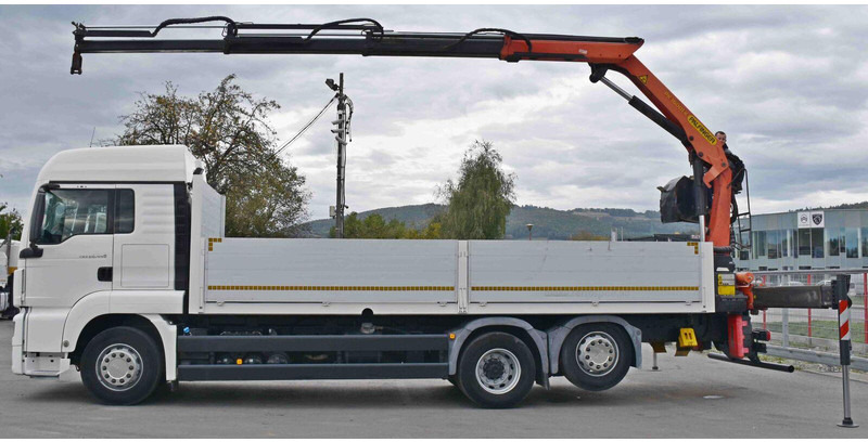 MAN TGS 26.440 * PRITSCHE 6,90 m + PK 16001 - K - Vrachtwagen met open laadbak, Kraanwagen: afbeelding 5 MAN TGS 26.440 * PRITSCHE 6,90 m + PK 16001 - K - Vrachtwagen met open laadbak, Kraanwagen: afbeelding 5