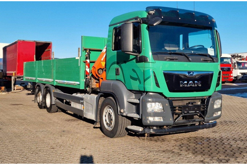 MAN TGS 26.460 6X2 Flatbed + Crane Atlas 172.3E-A4 + RC - Vrachtwagen met open laadbak, Kraanwagen: afbeelding 1 MAN TGS 26.460 6X2 Flatbed + Crane Atlas 172.3E-A4 + RC - Vrachtwagen met open laadbak, Kraanwagen: afbeelding 1