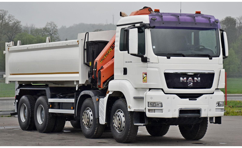 MAN TGS 35.440 * KIPPER 5,80m + KRAN * TOPZUSTAND - Kipper vrachtwagen, Kraanwagen: afbeelding 4 MAN TGS 35.440 * KIPPER 5,80m + KRAN * TOPZUSTAND - Kipper vrachtwagen, Kraanwagen: afbeelding 4