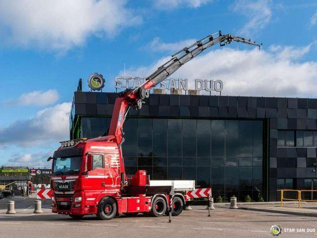 MAN TGX 28.500 6x2 HMF 5020K-RC Fly Jib Crane - Vrachtwagen met open laadbak, Kraanwagen: afbeelding 2 MAN TGX 28.500 6x2 HMF 5020K-RC Fly Jib Crane - Vrachtwagen met open laadbak, Kraanwagen: afbeelding 2