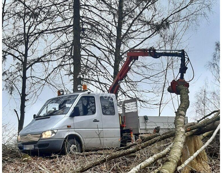 Mercedes-Benz 413 - Doka tipper+crane with gripper - Kipper vrachtwagen, Kraanwagen: afbeelding 3 Mercedes-Benz 413 - Doka tipper+crane with gripper - Kipper vrachtwagen, Kraanwagen: afbeelding 3
