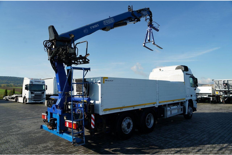 Mercedes-Benz ACTROS 2548 / 6x2 / BURTOWA - 6,5 M / OŚ PODNOSZONA / HDS FASSI - Vrachtwagen met open laadbak, Kraanwagen: afbeelding 4 Mercedes-Benz ACTROS 2548 / 6x2 / BURTOWA - 6,5 M / OŚ PODNOSZONA / HDS FASSI - Vrachtwagen met open laadbak, Kraanwagen: afbeelding 4