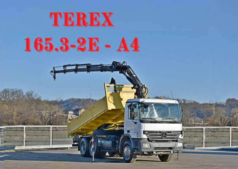 Mercedes-Benz ACTROS 2636 * TEREX 165.2E - A4 + FUNK/6x4 - Kipper vrachtwagen, Kraanwagen: afbeelding 1 Mercedes-Benz ACTROS 2636 * TEREX 165.2E - A4 + FUNK/6x4 - Kipper vrachtwagen, Kraanwagen: afbeelding 1