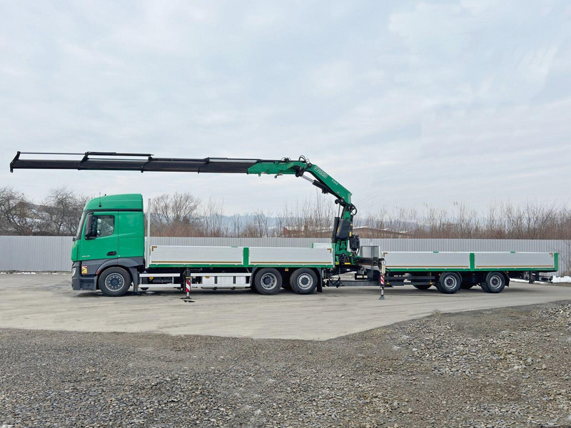 Mercedes-Benz ACTROS 2645 * FASSI F345.24 + FUNK + Anhänger - Vrachtwagen met open laadbak, Kraanwagen: afbeelding 5 Mercedes-Benz ACTROS 2645 * FASSI F345.24 + FUNK + Anhänger - Vrachtwagen met open laadbak, Kraanwagen: afbeelding 5