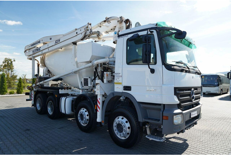 Mercedes-Benz ACTROS 3241 / POMPOGRUSZKA / 8X4 / BETONIARKA + POMPA SERMAC 3Z2 - Betonmixer: afbeelding 2 Mercedes-Benz ACTROS 3241 / POMPOGRUSZKA / 8X4 / BETONIARKA + POMPA SERMAC 3Z2 - Betonmixer: afbeelding 2