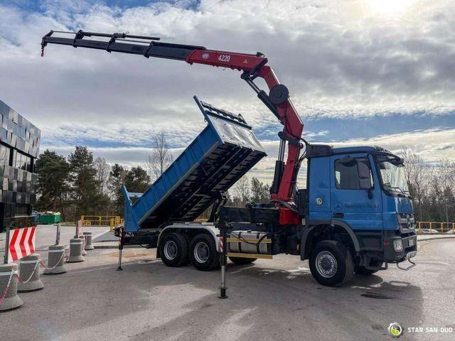 Mercedes-Benz ACTROS 3341 6x6 HMF 4220 K4 CRANE KIPPER - Kipper vrachtwagen, Kraanwagen: afbeelding 1 Mercedes-Benz ACTROS 3341 6x6 HMF 4220 K4 CRANE KIPPER - Kipper vrachtwagen, Kraanwagen: afbeelding 1