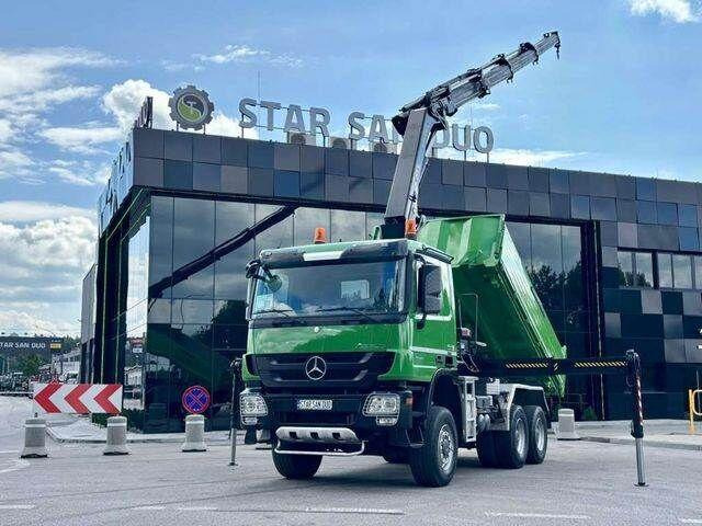 Mercedes-Benz ACTROS 3346 6x6 HIAB 244EP-4 Crane Kipper - Kipper vrachtwagen, Kraanwagen: afbeelding 1 Mercedes-Benz ACTROS 3346 6x6 HIAB 244EP-4 Crane Kipper - Kipper vrachtwagen, Kraanwagen: afbeelding 1