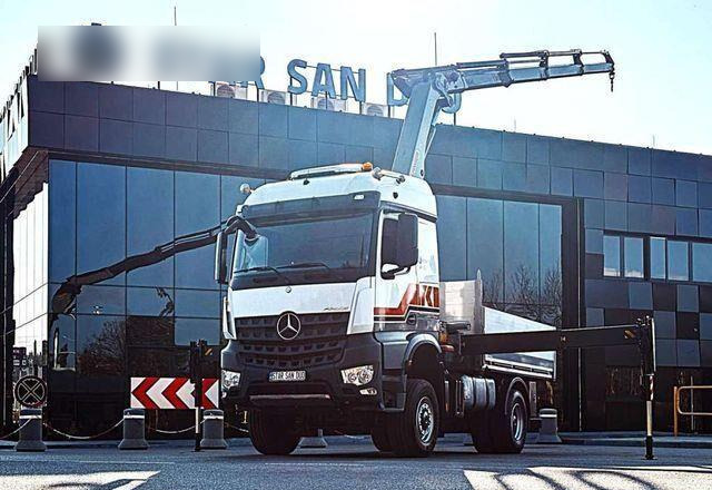 Mercedes-Benz AROCS 1851 PALFINGER PK 20002 Crane Kran - Vrachtwagen met open laadbak, Kraanwagen: afbeelding 1 Mercedes-Benz AROCS 1851 PALFINGER PK 20002 Crane Kran - Vrachtwagen met open laadbak, Kraanwagen: afbeelding 1