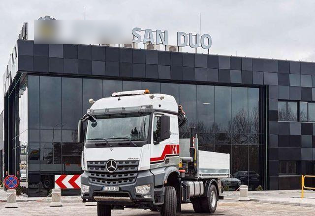 Mercedes-Benz AROCS 1851 PALFINGER PK 20002 Crane Kran - Vrachtwagen met open laadbak, Kraanwagen: afbeelding 2 Mercedes-Benz AROCS 1851 PALFINGER PK 20002 Crane Kran - Vrachtwagen met open laadbak, Kraanwagen: afbeelding 2