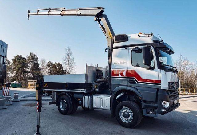 Mercedes-Benz AROCS 1851 PALFINGER PK 20002 Crane Kran - Vrachtwagen met open laadbak, Kraanwagen: afbeelding 3 Mercedes-Benz AROCS 1851 PALFINGER PK 20002 Crane Kran - Vrachtwagen met open laadbak, Kraanwagen: afbeelding 3